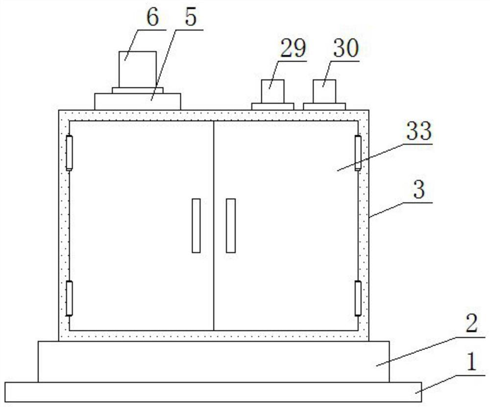 Indoor circulating ventilation device for laying hen breeding