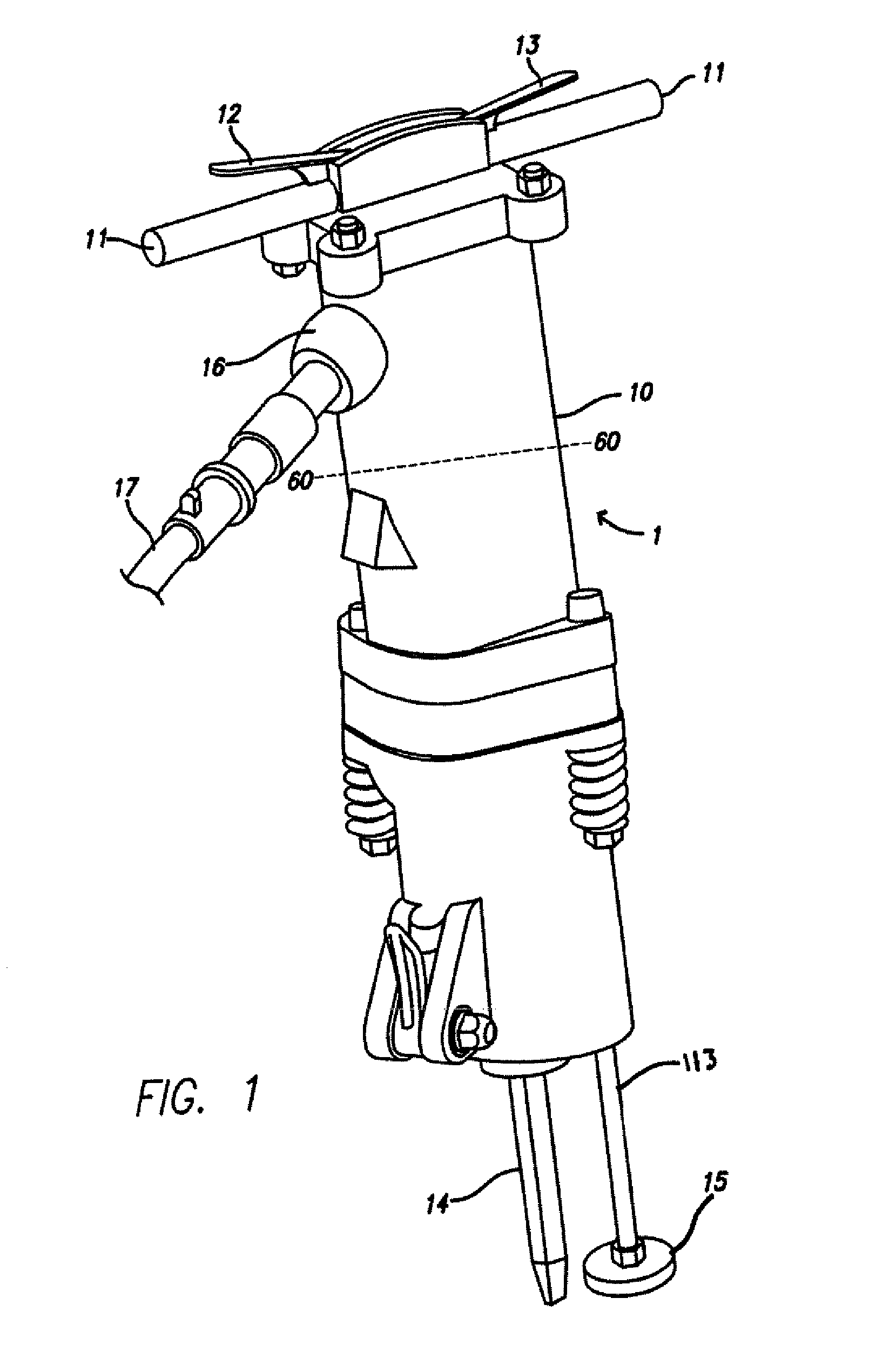 Jackhammer with a lift assist