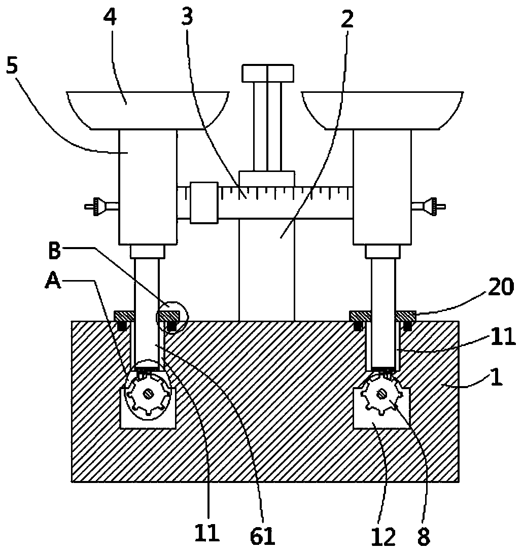 A pallet balance used in middle school teaching