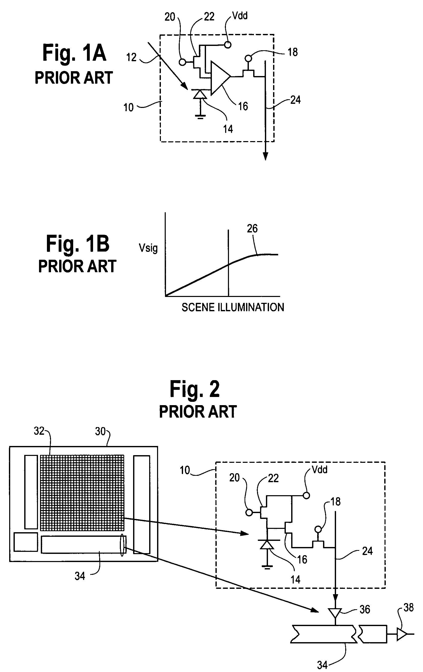 CMOS active pixel sensor with improved dynamic range and method of operation