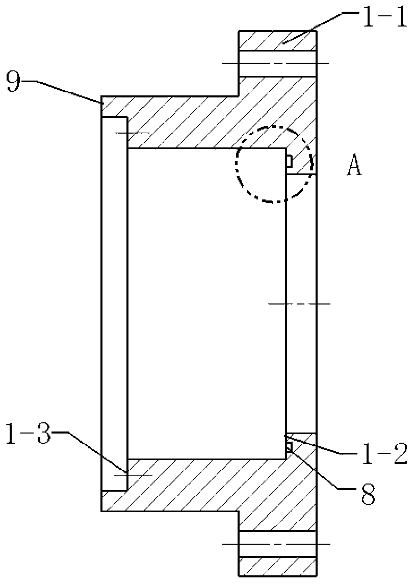 High temperature and high pressure sealing window used for constant volume combustion bomb