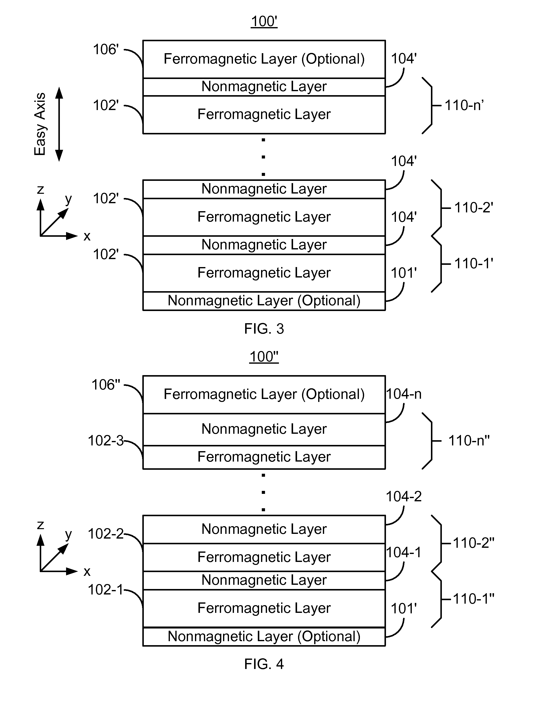 Magnetic tunneling junction elements having magnetic substructures(s) with a perpendicular anisotropy and memories using such magnetic elements