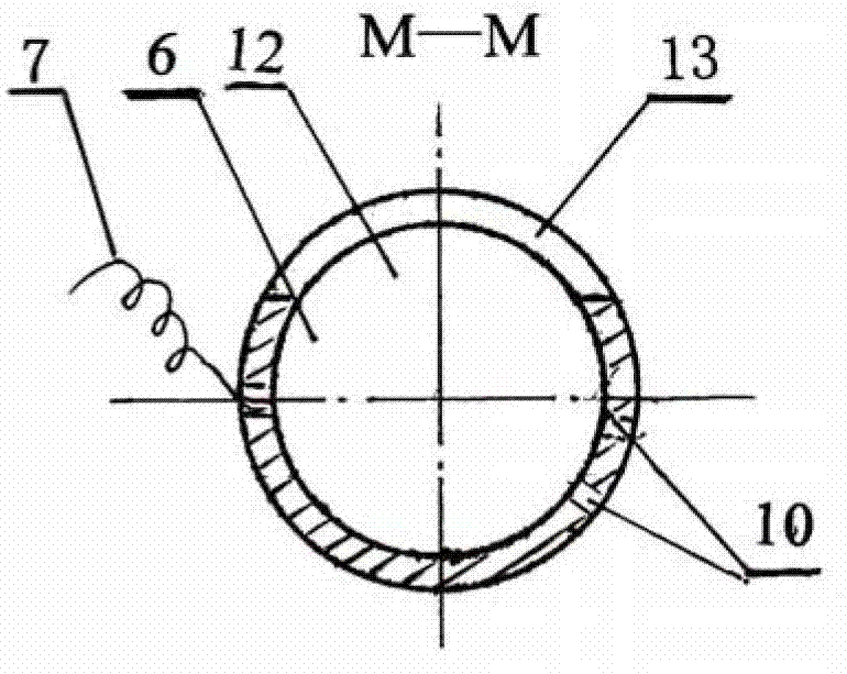 Pulse beat sound externally-played type mercury column sphygmomanometer