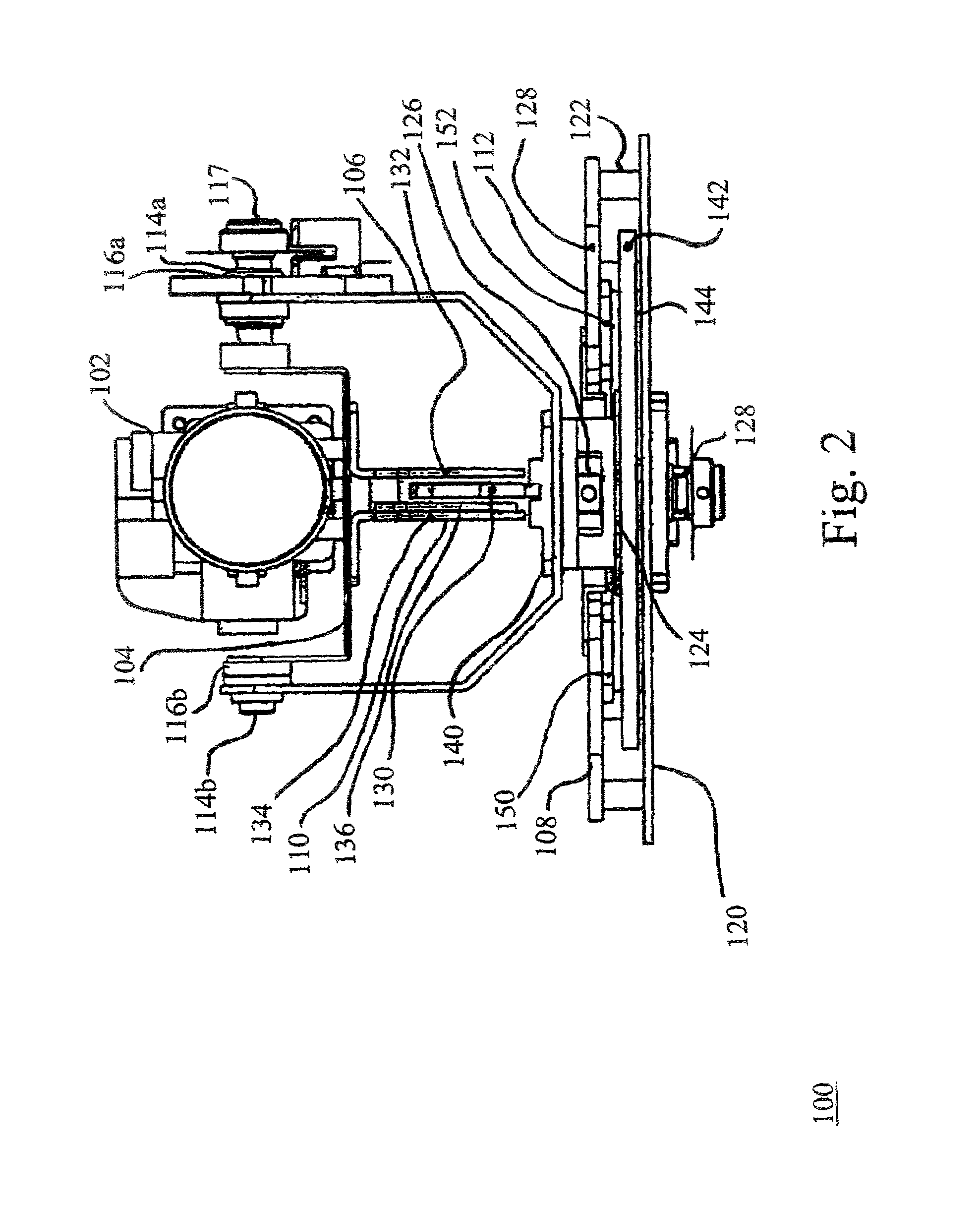 System and method for rotatably positioning a camera or similar article about two orthogonal axes