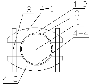 Flexible connection device of air conditioner pipes