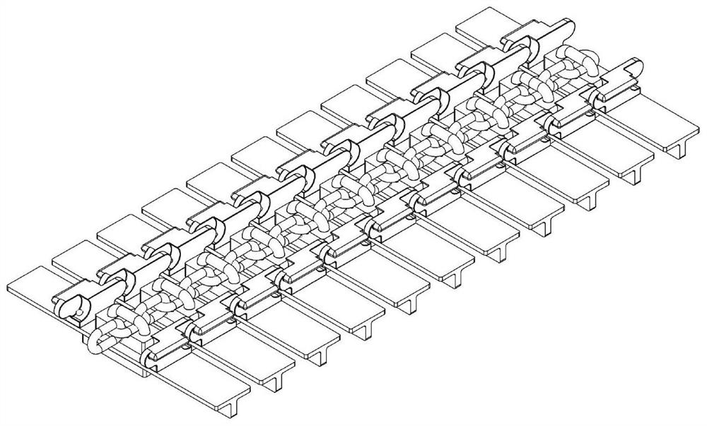 Crawler belt self-moving type bendable scraper conveyor