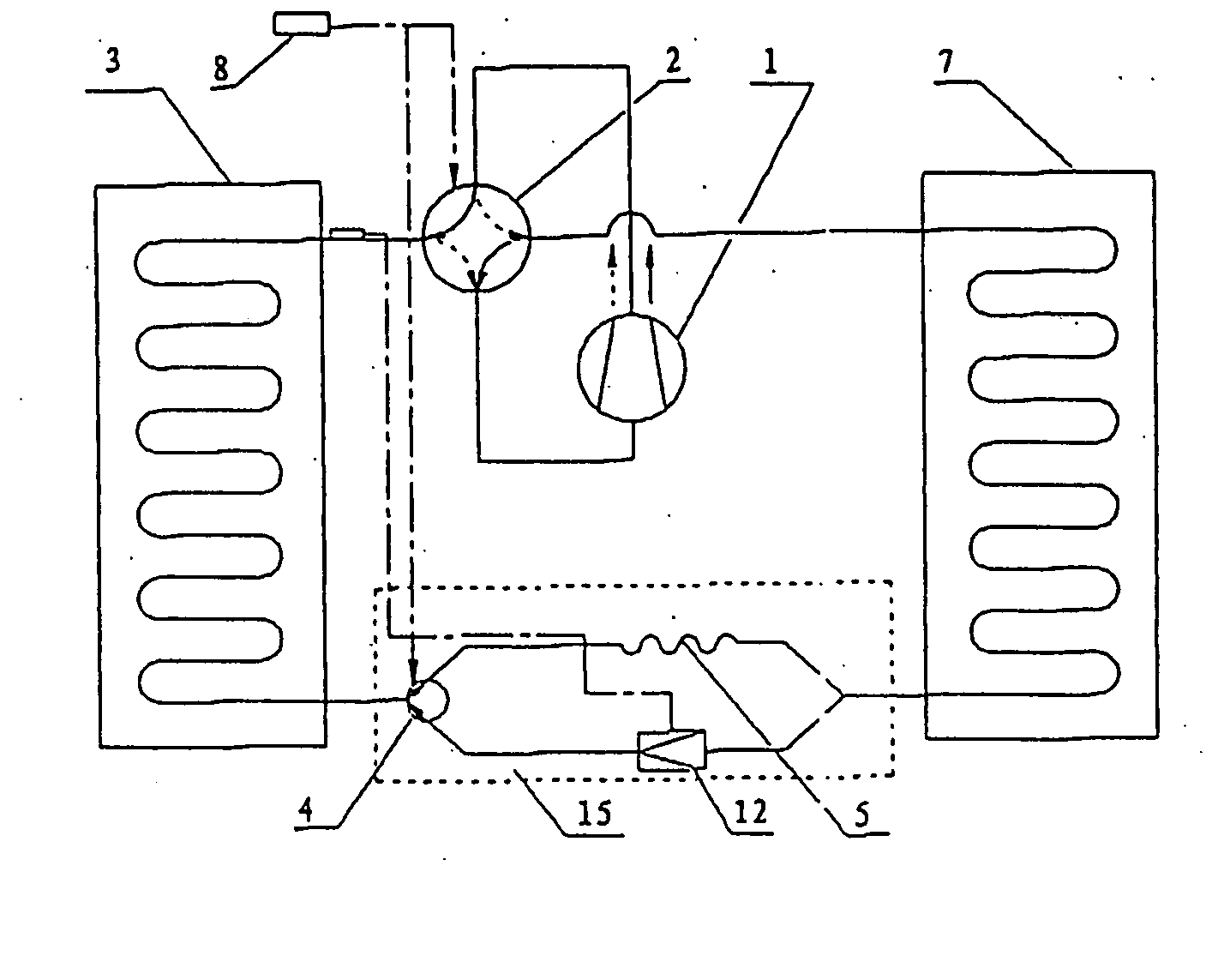 Air-conditioner with both cooling and warming functions