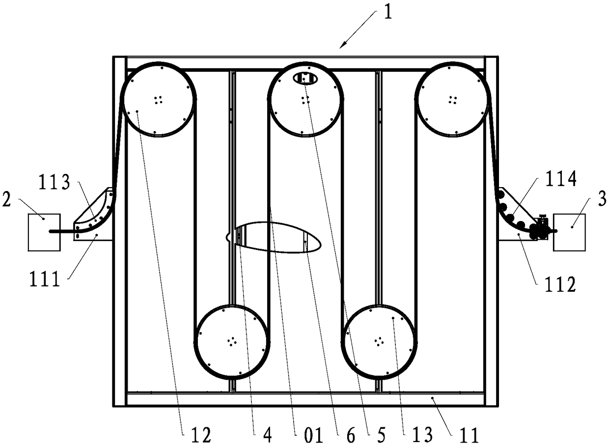 Blade grinding machine steel belt unwinding temporary-storage device