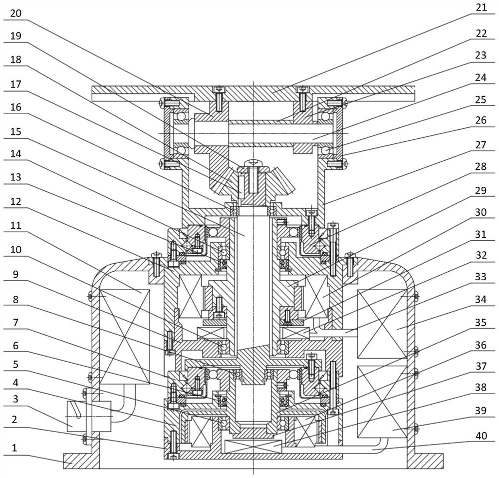 A full-fixed cable two-degree-of-freedom large-load electric pan-tilt and its equipment