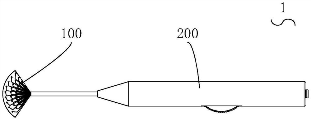 Intracranial electrode module and intracranial electrode implantation device