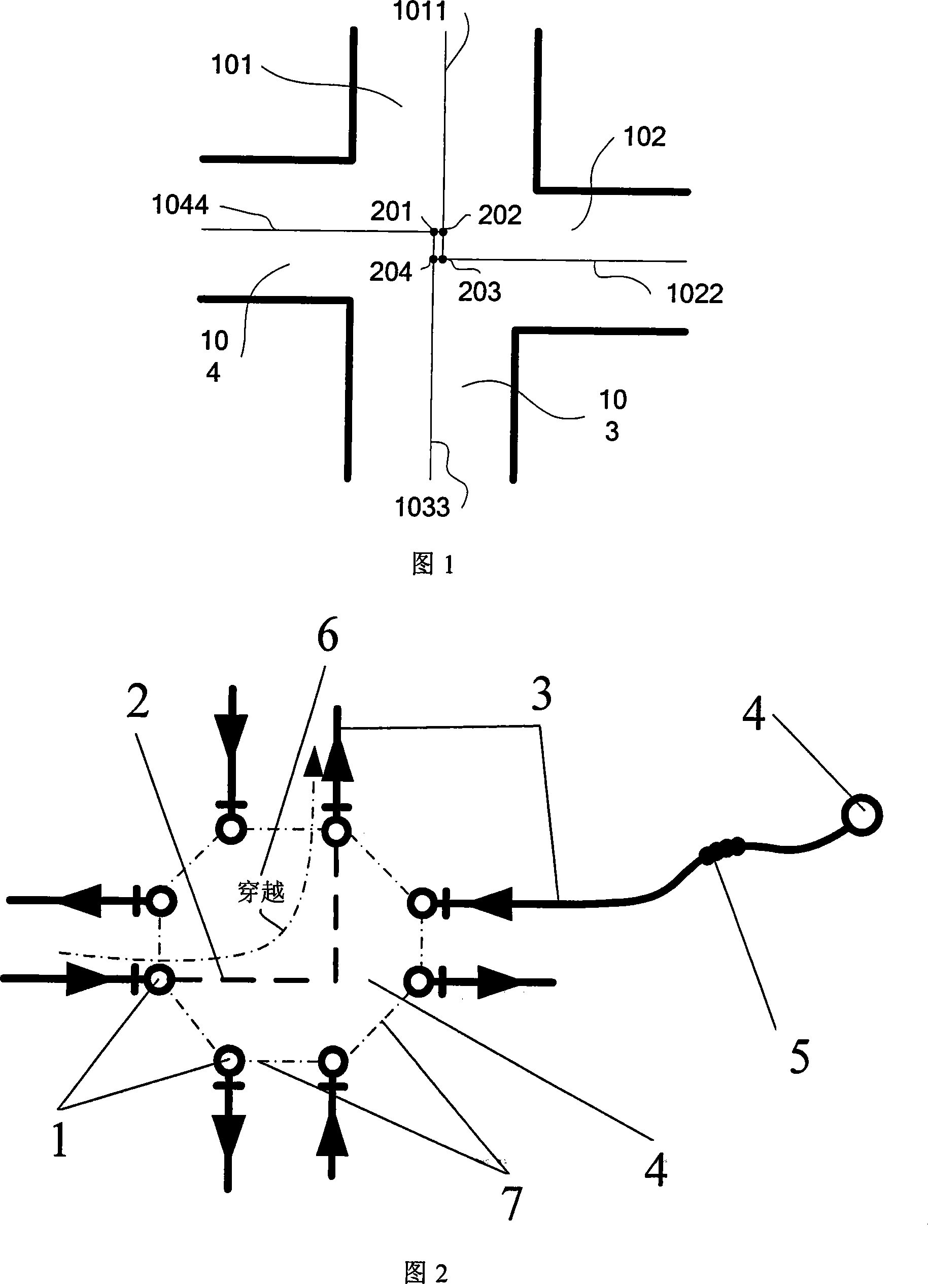 Road network model based on virtual nodes