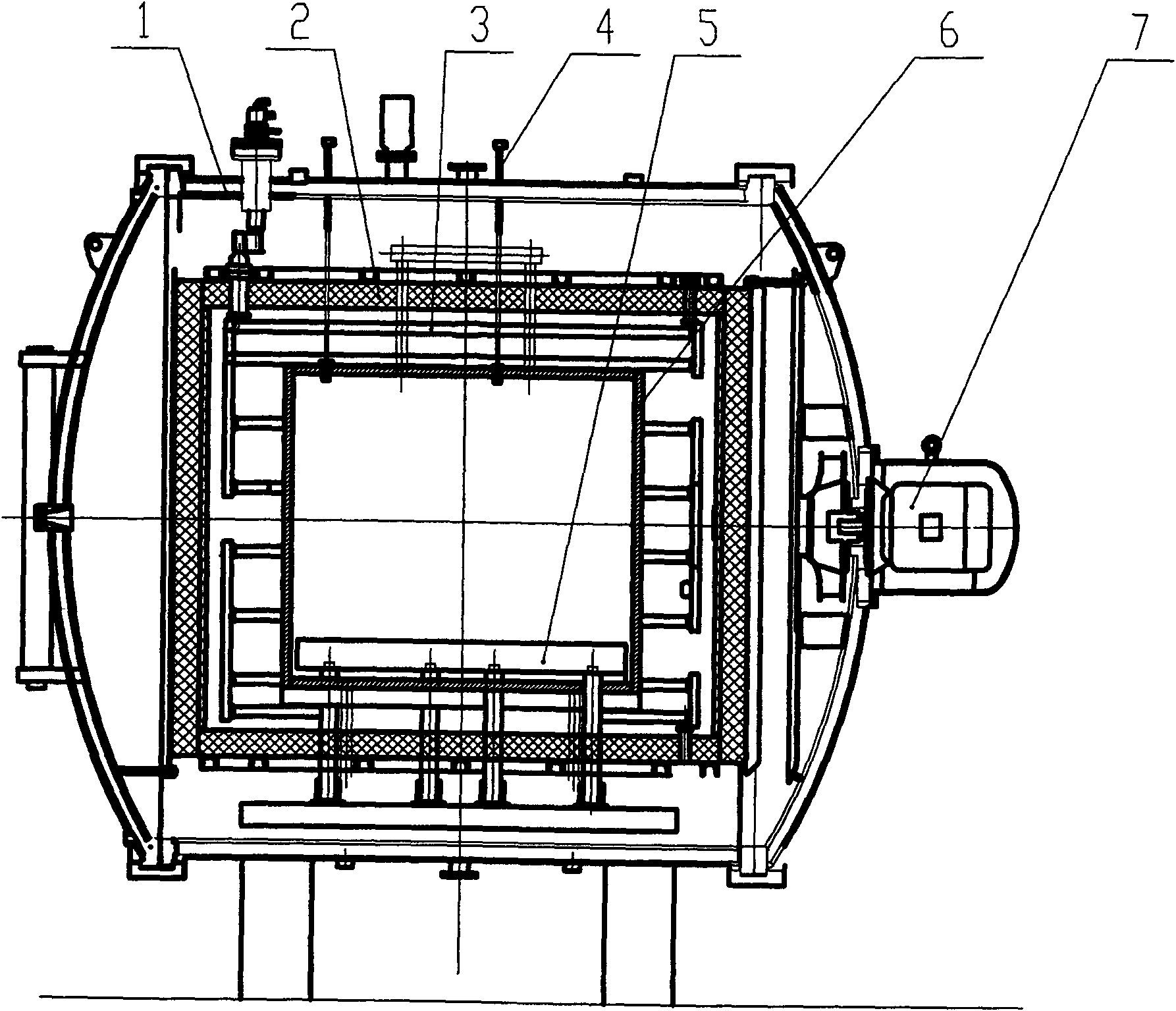 Protective atmosphere vacuum sintering furnace with high temperature of 1800 DEG C