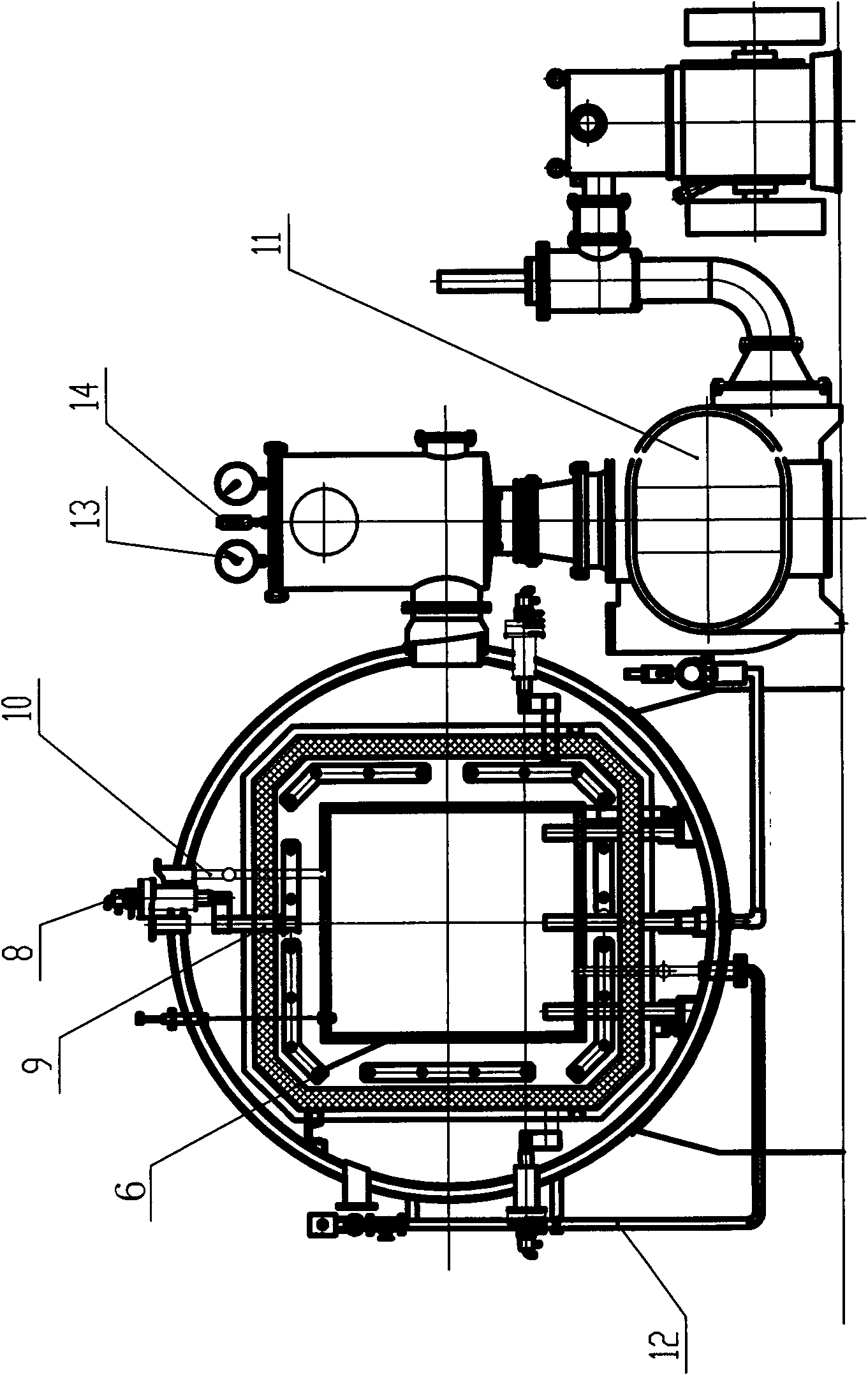 Protective atmosphere vacuum sintering furnace with high temperature of 1800 DEG C