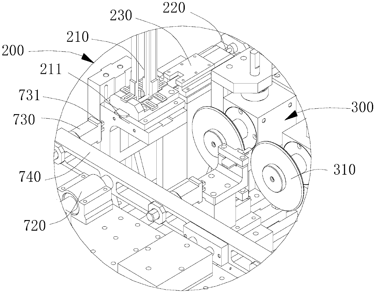 Key machining device