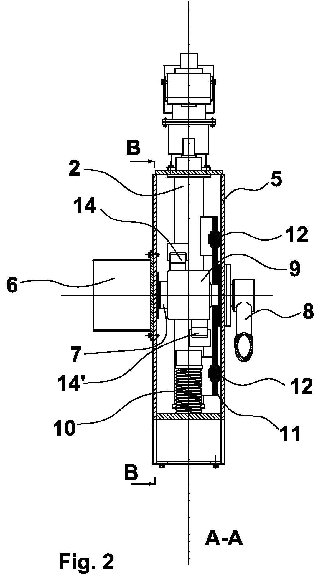 Control device of a stopper-rod