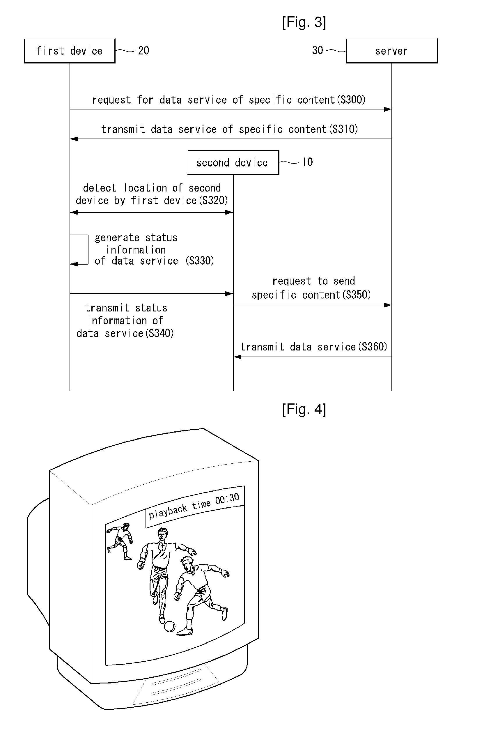 Method for receiving data service