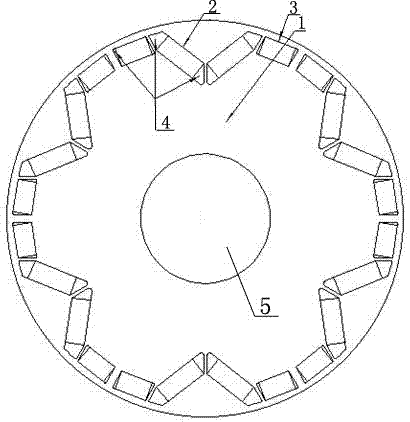 Low-torque ripple built-in permanent magnet motor rotor and method for optimizing magnetic flux density of motor