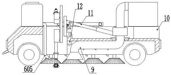 Road surface obstacle clearing apparatus and method for municipal engineering bridge construction