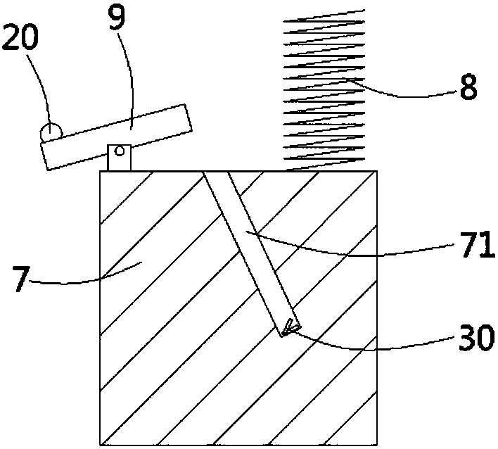 Steel band detection mechanism in color steel plate printing production line