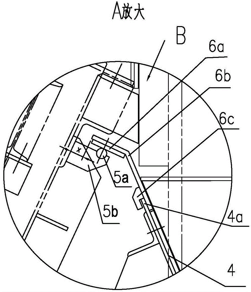 Thermal expansion structure of joint part of garbage incinerator