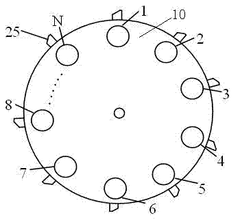 Water quality COD detection method and apparatus based on LED multi-feature wavelength