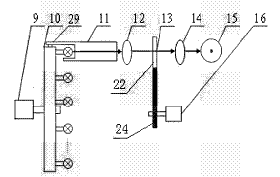 Water quality COD detection method and apparatus based on LED multi-feature wavelength