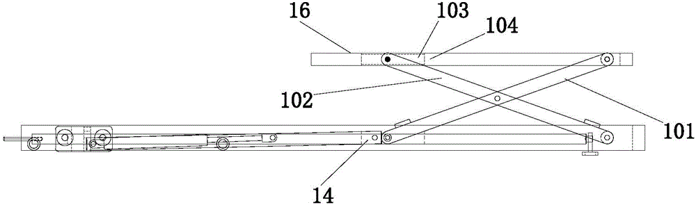 Delivery table transmission method and electric delivery table