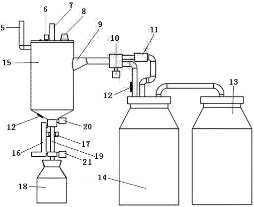 On-site fast efficient full-automatic detection system of liquid ammonia residues