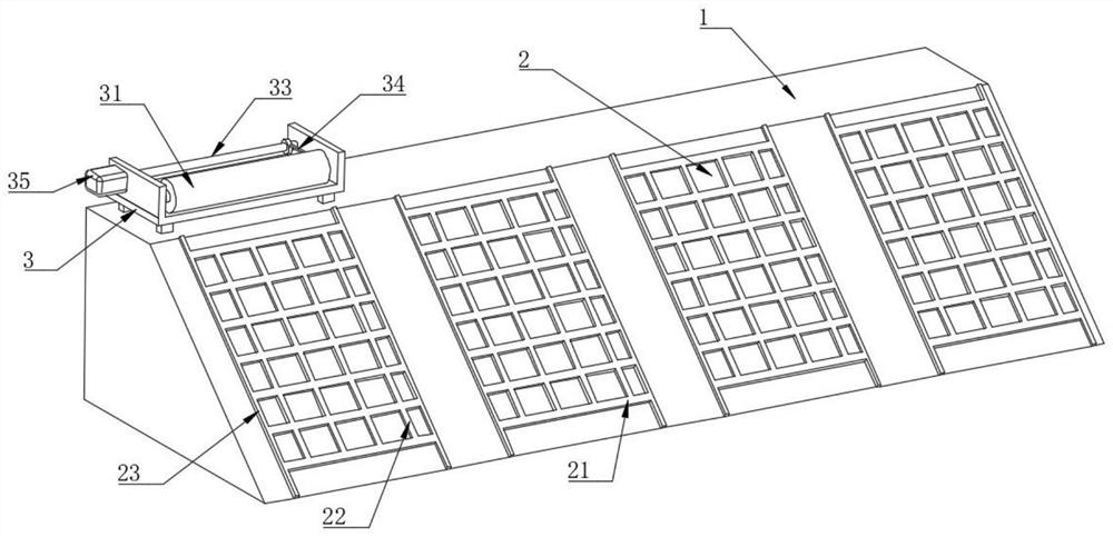 An ecological restoration device and restoration method suitable for the riparian zone of the northern sand mining channel