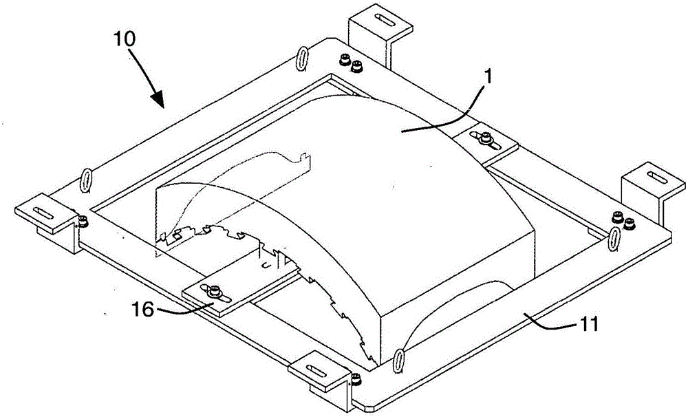 Method for cutting sectors for tyre moulds and semi-finished element for supplying sectors of a mould for moulding tyres