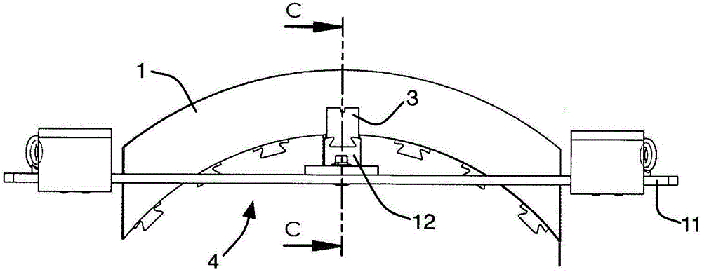 Method for cutting sectors for tyre moulds and semi-finished element for supplying sectors of a mould for moulding tyres