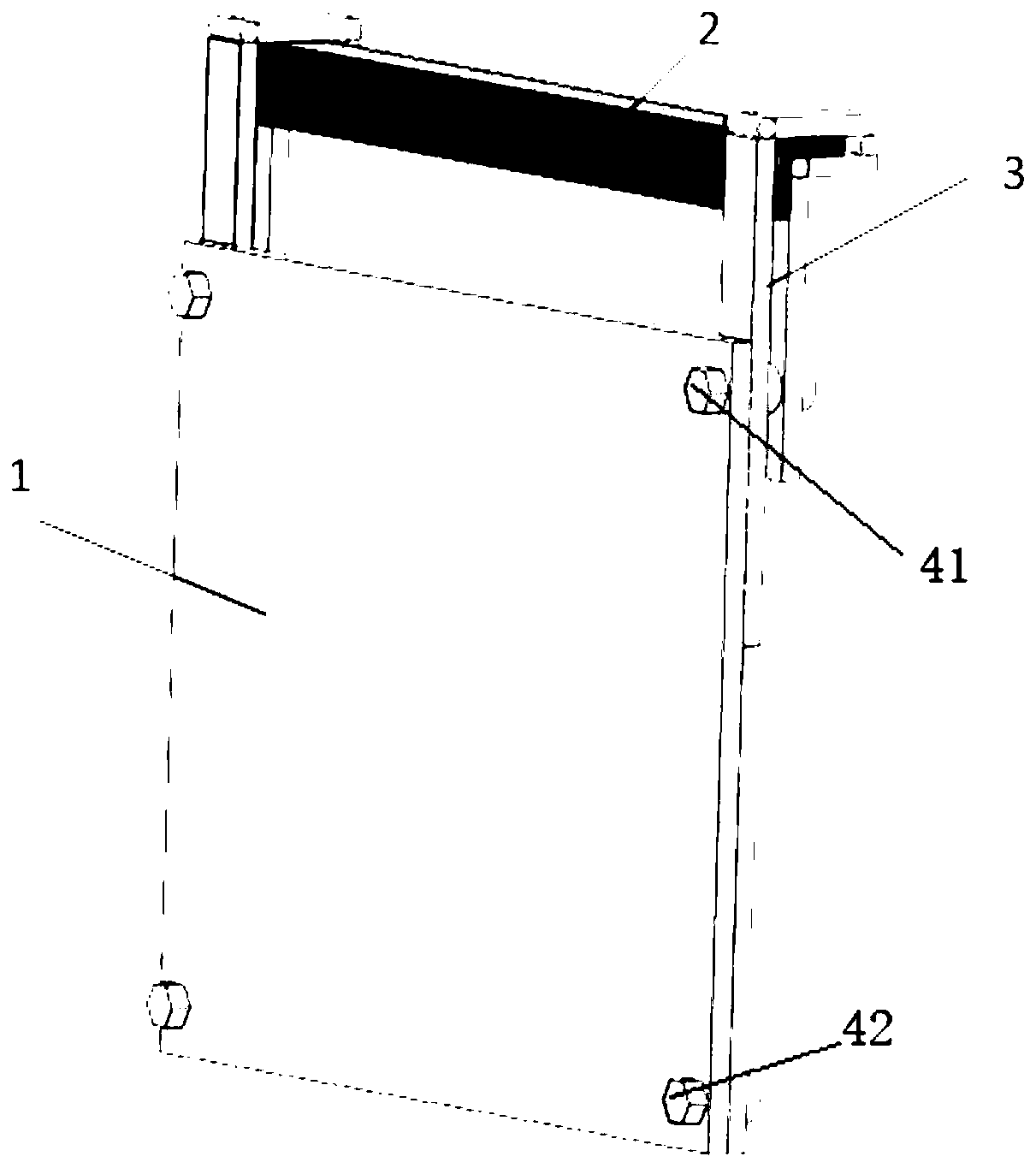 Portable signboard support of power transmission tower