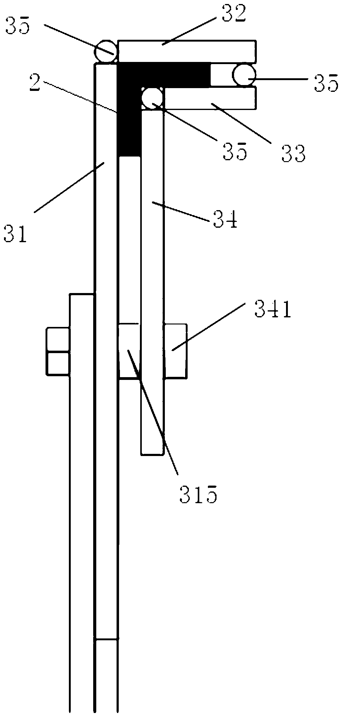 Portable signboard support of power transmission tower