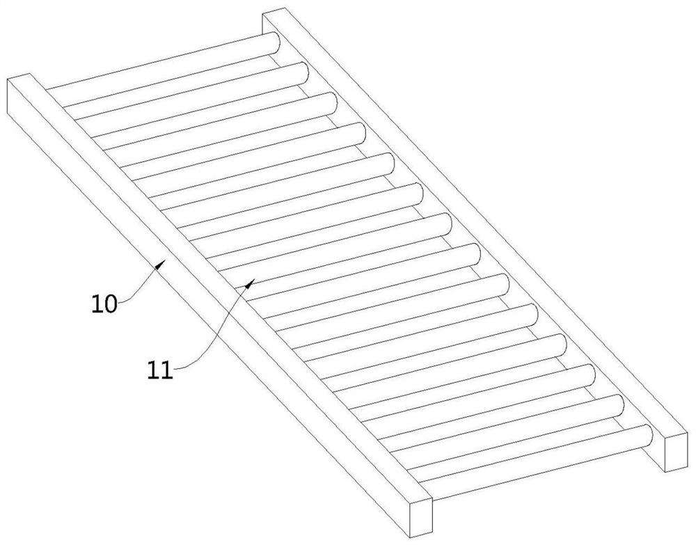 Unloading frame for logistics cargo transport