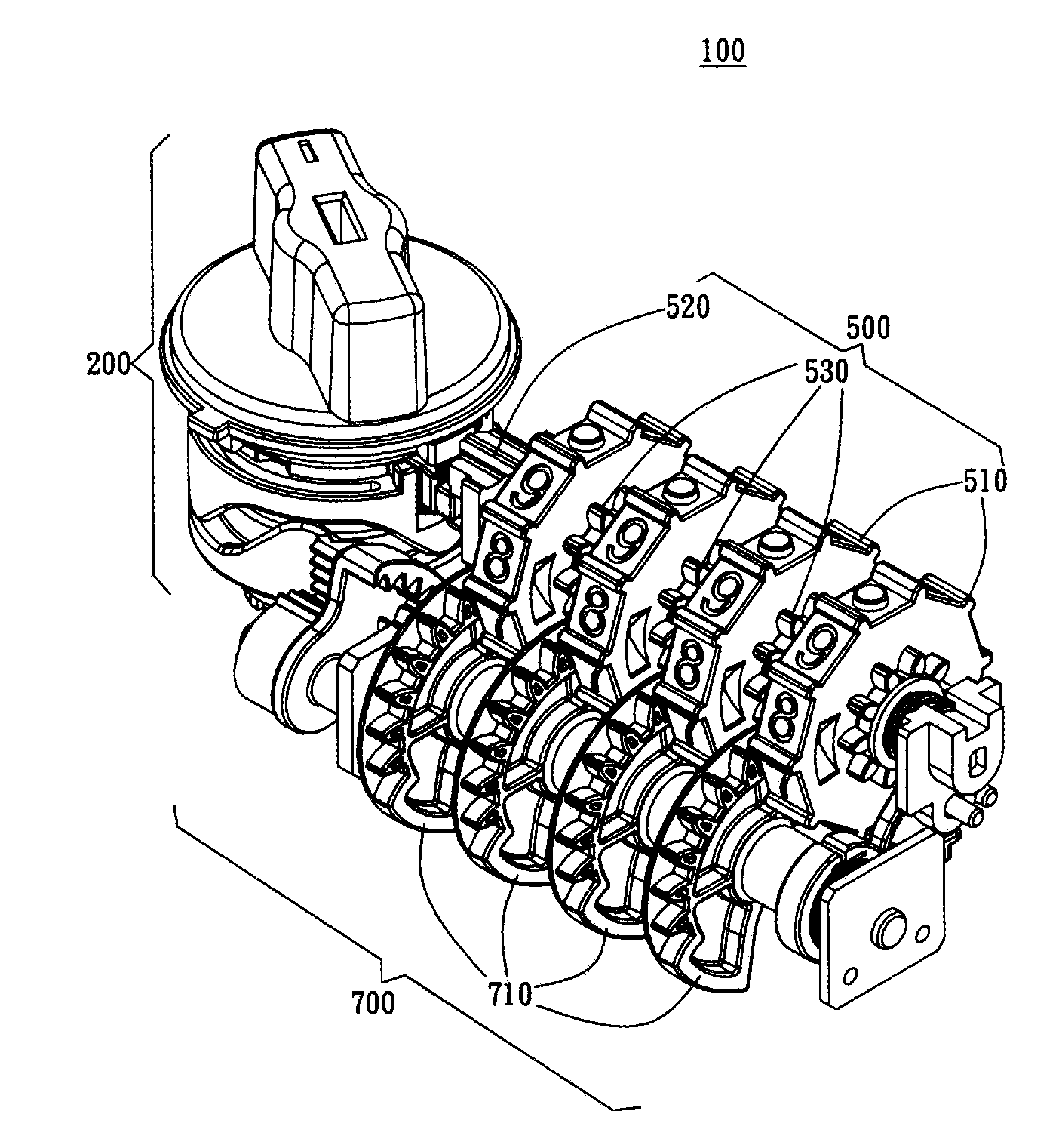 Lock Structure with Auto-Reset Function