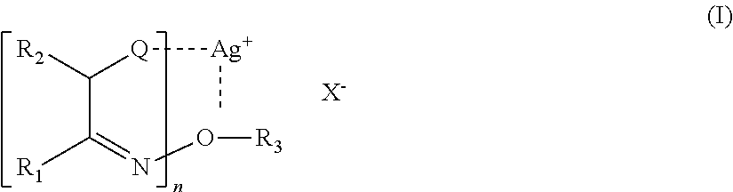 Forming silver catalytic sites from reducible silver-oximes