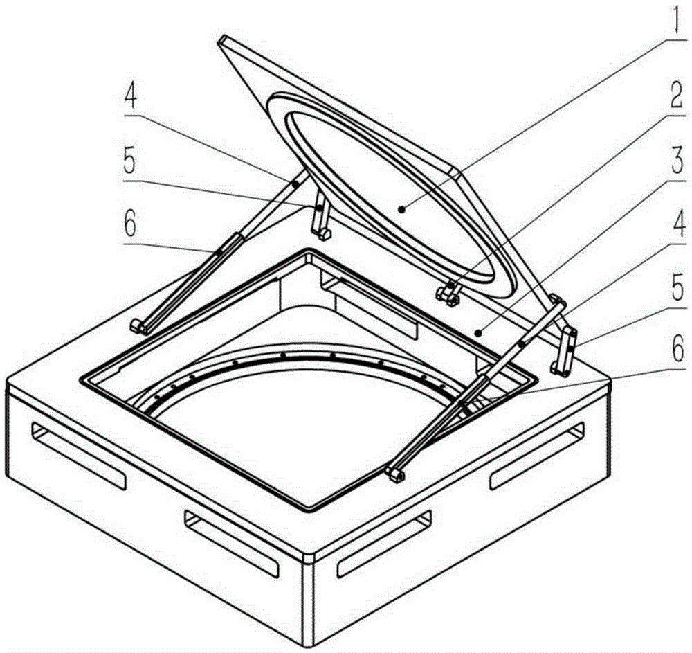 Load module cover opening structure