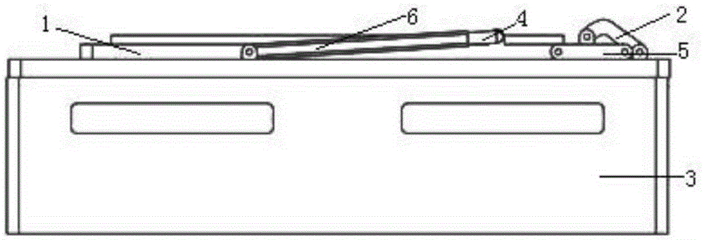 Load module cover opening structure