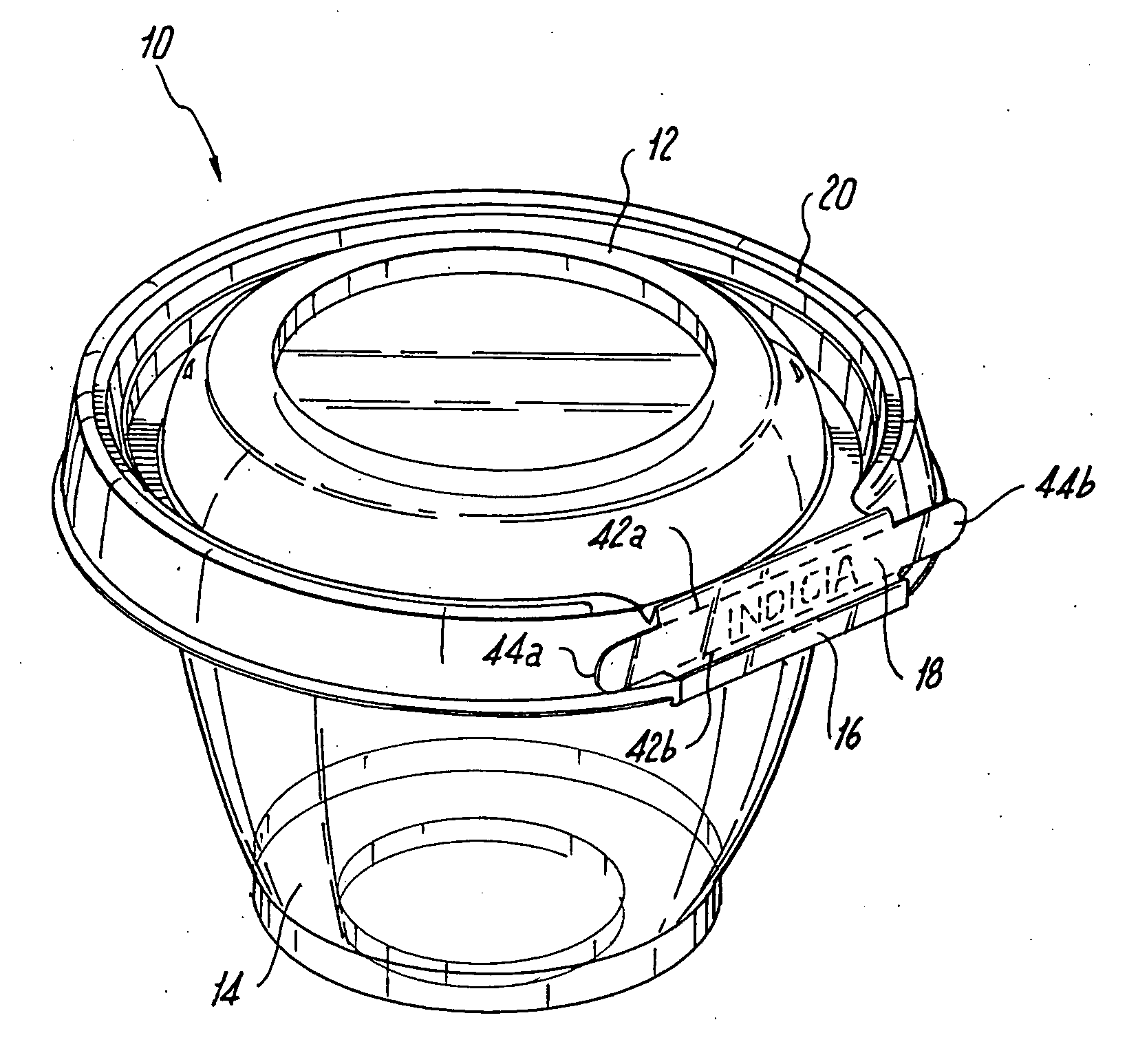 Tamper-resistant container with tamper-evident feature and method of forming the same