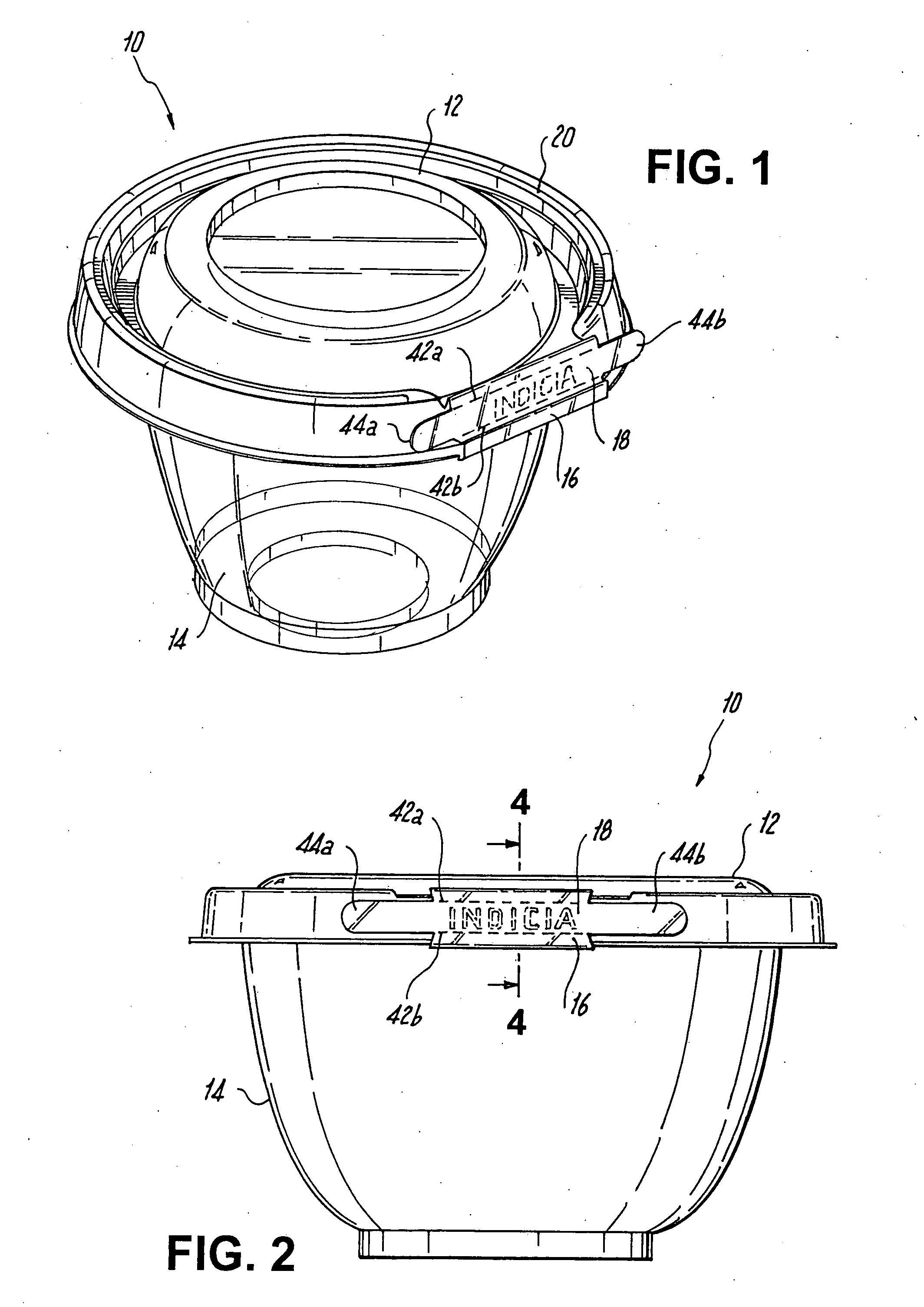 Tamper-resistant container with tamper-evident feature and method of forming the same