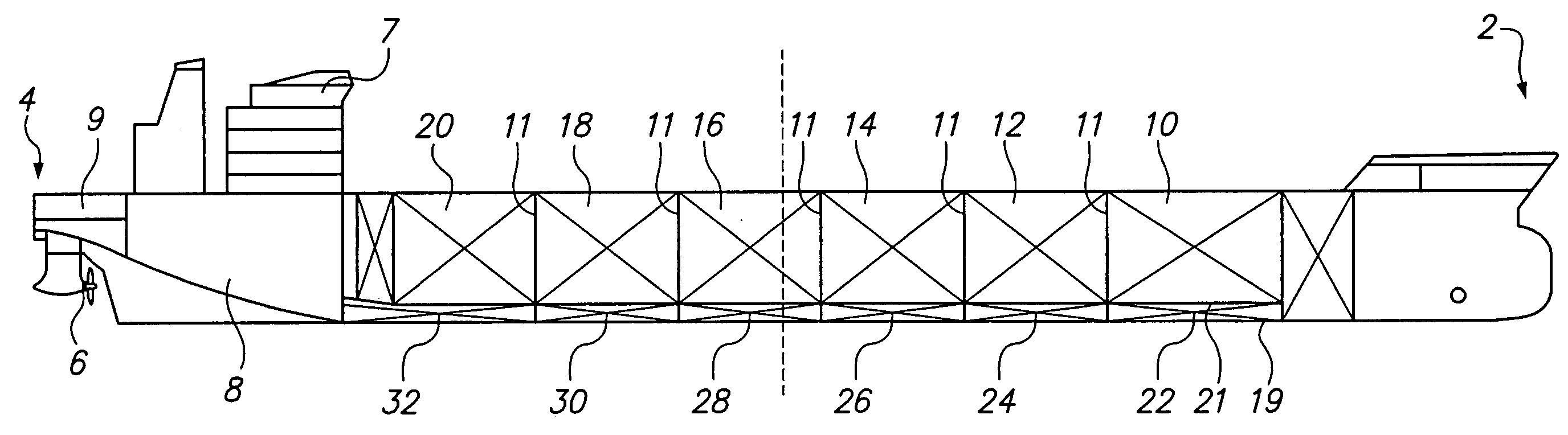 Concrete double-hulled tank ship