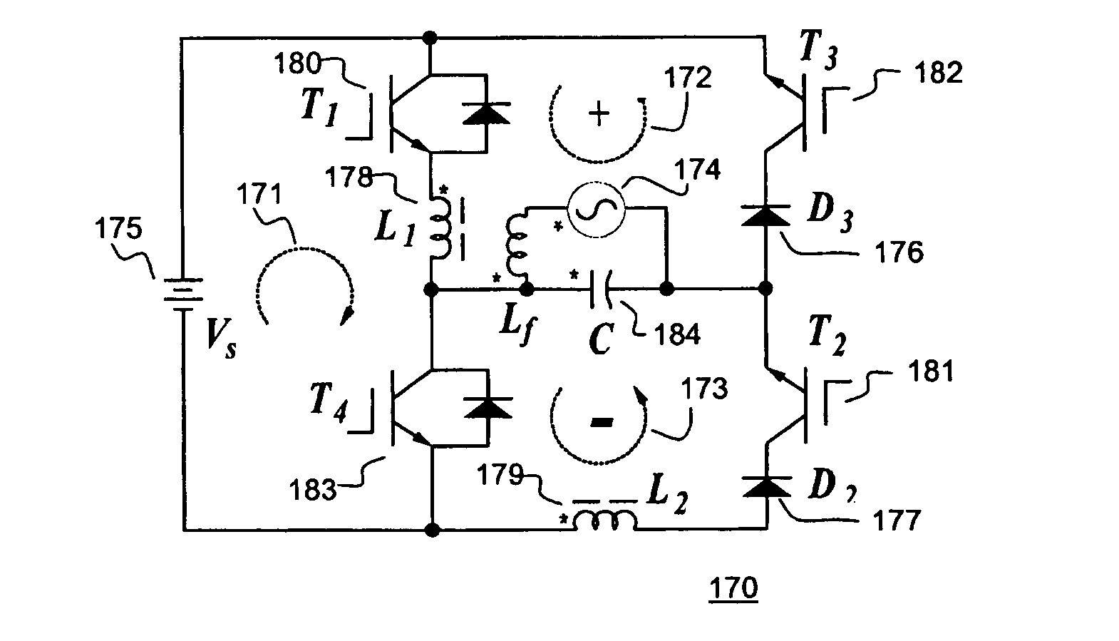 Single-stage buck-boost inverter