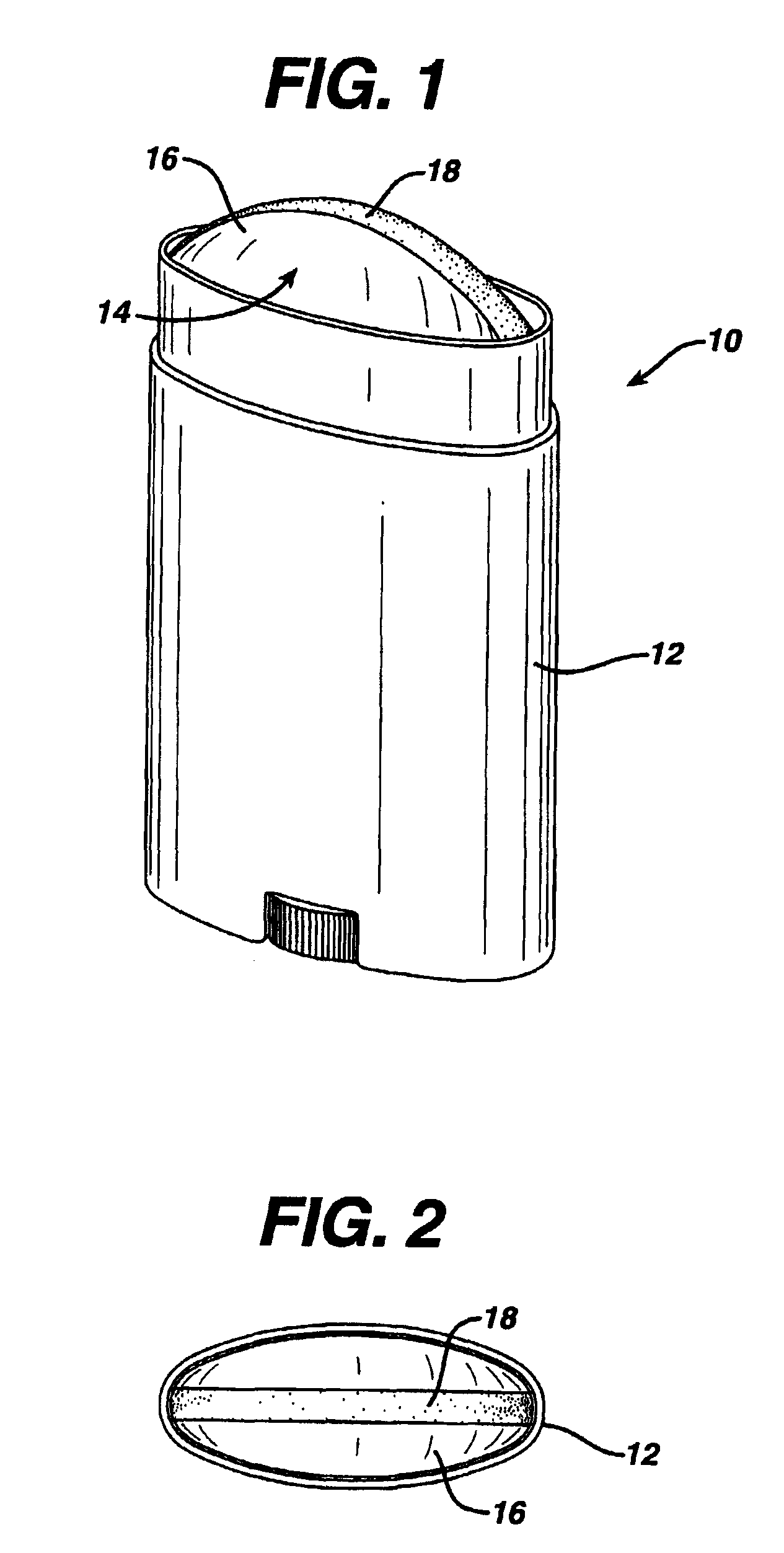 Multi-portion antiperspirant composition