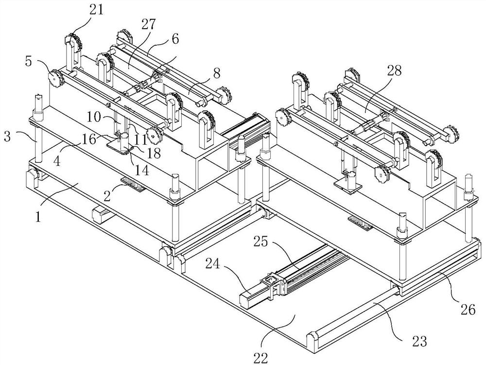 Opposite type rail trolley wheel train set and rail changing method thereof