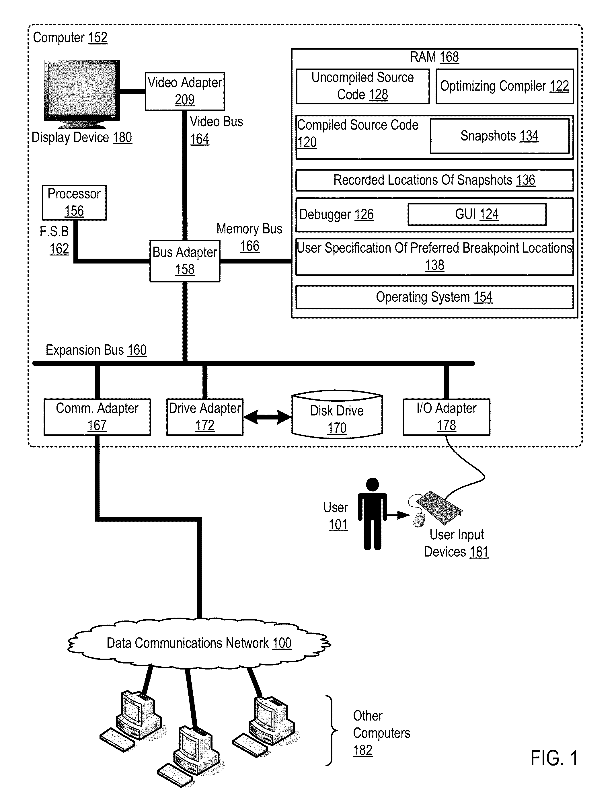 Compiling source code for debugging with user preferred snapshot locations