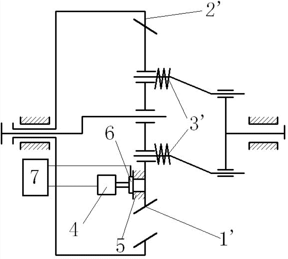 Electronic-control backlash eliminating gear pair with variable tooth thickness