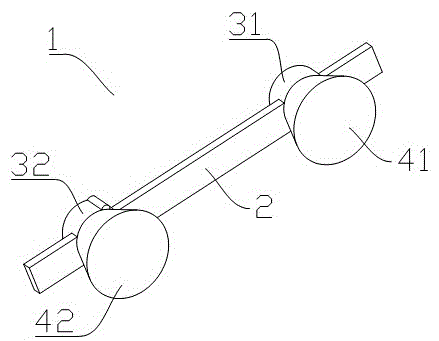 Glass connecting piece