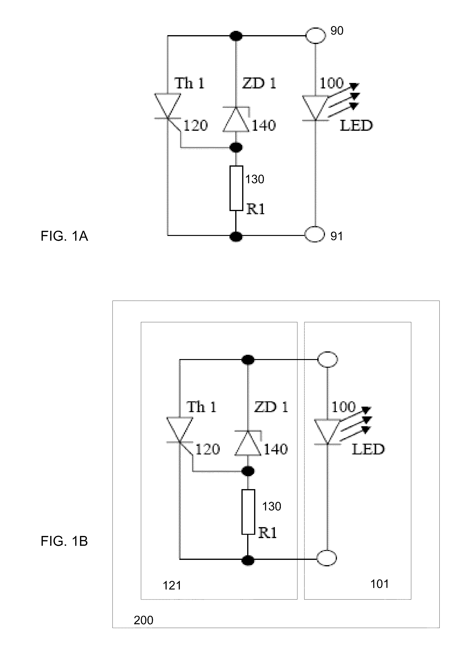 LED lighting system with bypass circuit for failed LED