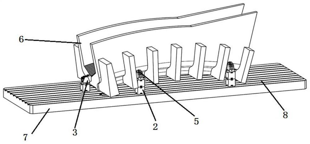 Large workpiece positioning and clamping system and method