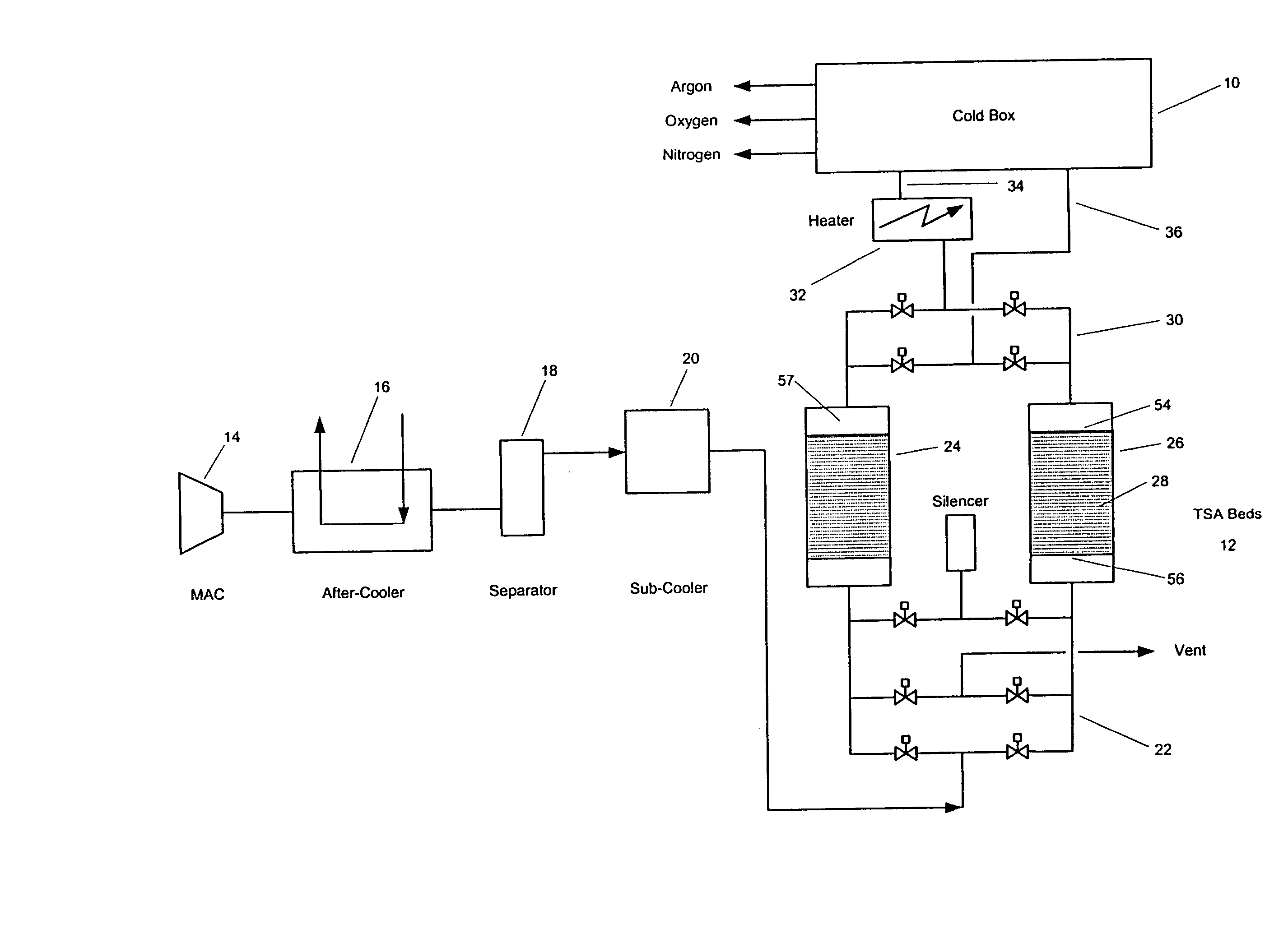 Apparatus for use in regenerating adsorbent